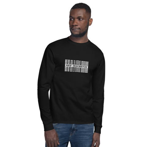 'Fuck Insecurities' Wall Champion Long Sleeve Shirt