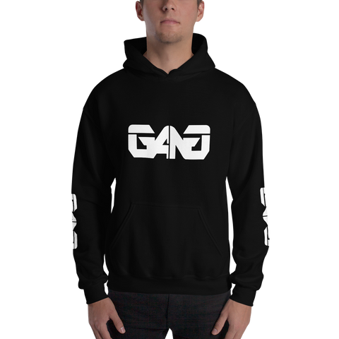 GANG White Logo Hoodie